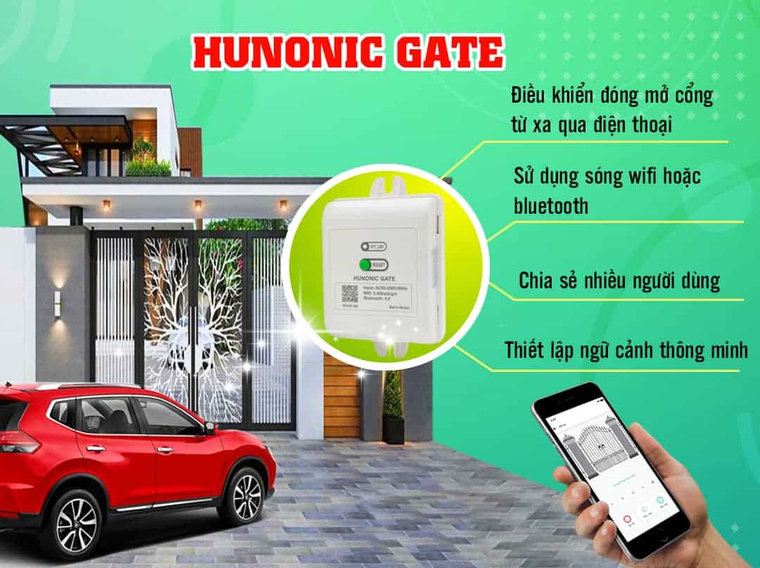 Bộ điều khiển cổng Hunonic Gate 12 min