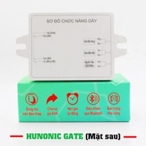 Mặt sau bộ điều khiển cổng tự động hunonic gate điều khiển cổng qua điện thoại