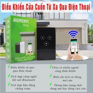 tính năng của công tắc thông minh cửa cuốn hunonic door