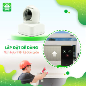 Lắp đặt công tắc cửa cuốn hunonic màu đen